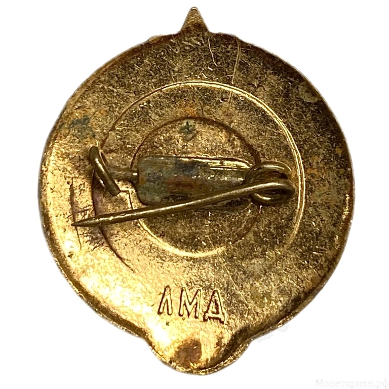Знак спортивный.Юный турист СССР.Бронза,эмаль.