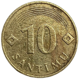 10 сантимов 1992 год.Латвия. 