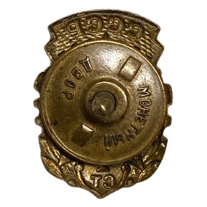 Знак ГТО 1 степени.Гайка МД.СССР.Бронза,эмаль,винт.
