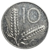 10 лир 1970 год.Плуг и колосья.Республика.Италия. 