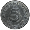 5 рейхспфеннигов 1941 год.Двор B.3 рейх.Германия. 