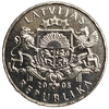 1 лат 2005 год.Петух.Латвия. 