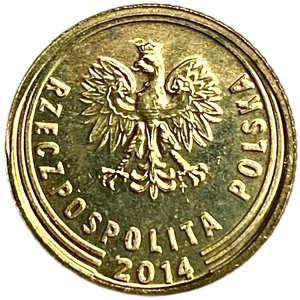1 грош 2014 год.Польша.Наборный.