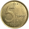 5 франков 1998 год.Альберт II.Бельгия.