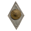 Знак ромб Военной академии СССР.Тяжелый. Эмаль.