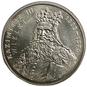 100 злотых 1987 год.Короли.Казимир III.Польша.