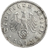 50 рейхспфеннигов 1943 год.Двор A.3 рейх.Германия.     