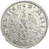 50 рейхспфеннигов 1943 год.Двор A.3 рейх.Германия.      