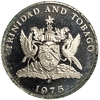 25 центов 1975 год.Тринидад и Тобаго.Proof.