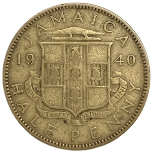 1/2 пенни 1940 год.Георг VI.Ямайка.  