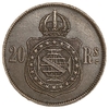 20 рейсов 1868 год.Педру II.Бразильская империя.Бронза.