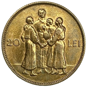 20 лей 1930 год.Михай I.Хора.Королевство Румыния.Румыния.