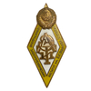 Знак ромб ЛЭТИ. Ленинградский электротехнический институт им. В.И.Ульянова (Ленина).СССР.Бронза,эмаль,винт.