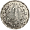 1 рейхсмарка 1936 год.Двор A.Третий рейх.Германия. 