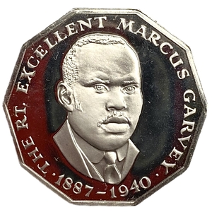 50 центов 1977 год.Маркус Гарви.Ямайка.Proof.