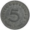 5 рейхспфеннигов 1941 год.Двор B.3 рейх.Германия. 