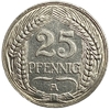 25 пфеннигов 1910 год A.Кайзер Вильгельм II.Империя.Германия.