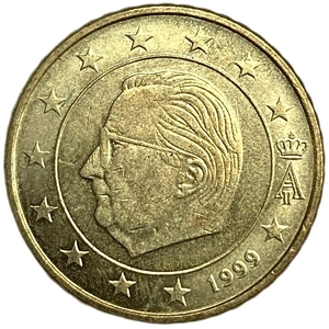 50 евроцентов 1999 год.Альберт II.Бельгия. 