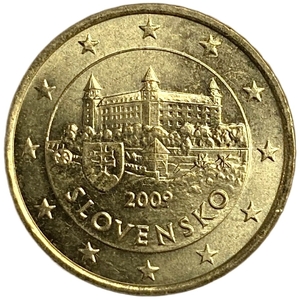 50 евроцентов 2009 год.Словакия.