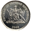 10 центов 2005 год.Тринидад и Тобаго.  