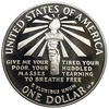 1 доллар 1986 год.100 лет статуе Свободы.США.Серебро.Proof.