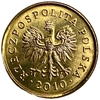 5 грошей 2010 год.Польша.Из набора.
