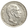 10 сантимо 1885 год.Альфонсо XII.Мадрид.Филлипины.Серебро.