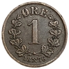1 эре 1876 год.Оскар II.Норвегия.Бронза.