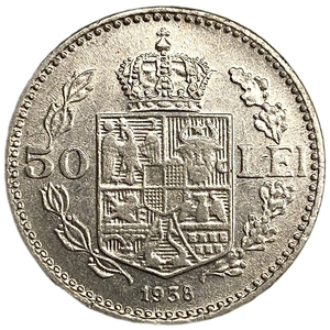 50 лей 1938 год.Кароль II.Королевство Румыния.Румыния.